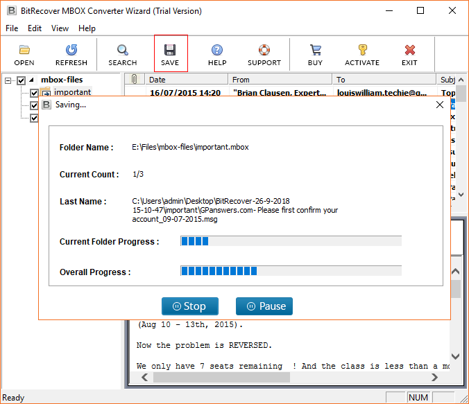 MBOX to MSG conversion