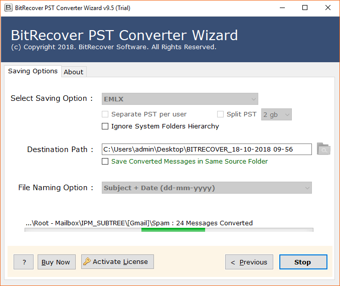 PST to EMLX Conversion