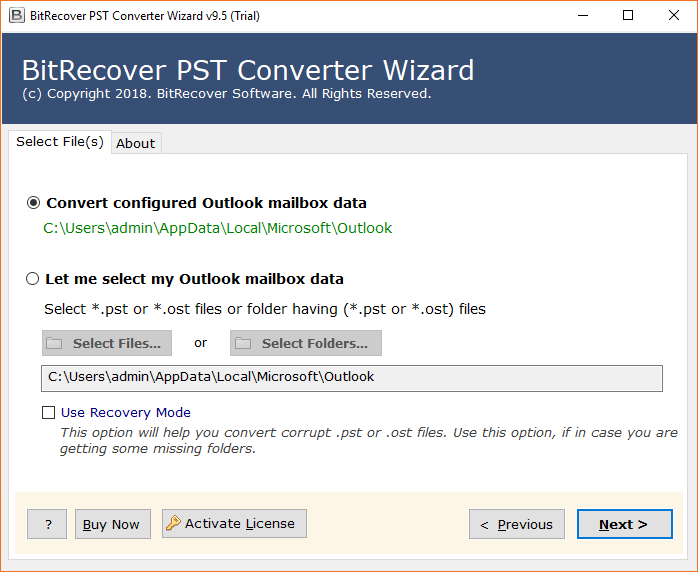 Outlook to vCard Converter