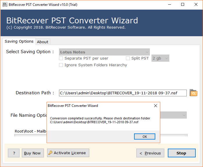 PST to NSF migration