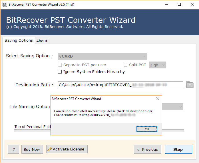 PST to VCF migration