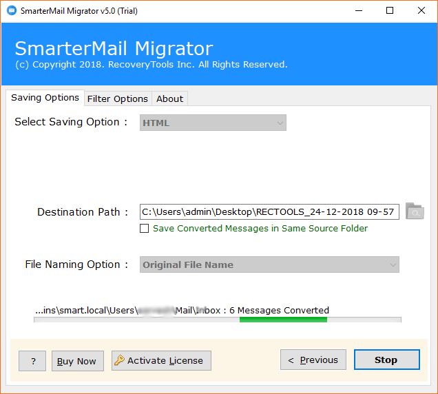 convert smartermail server to html