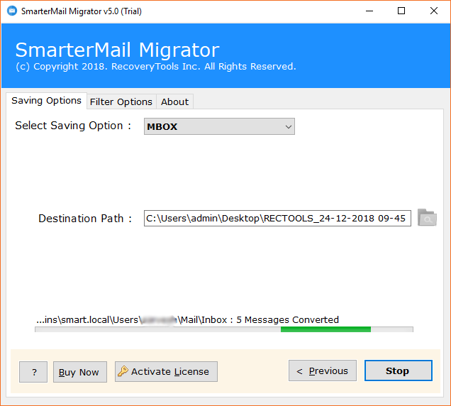 convert smartermail server to mbox