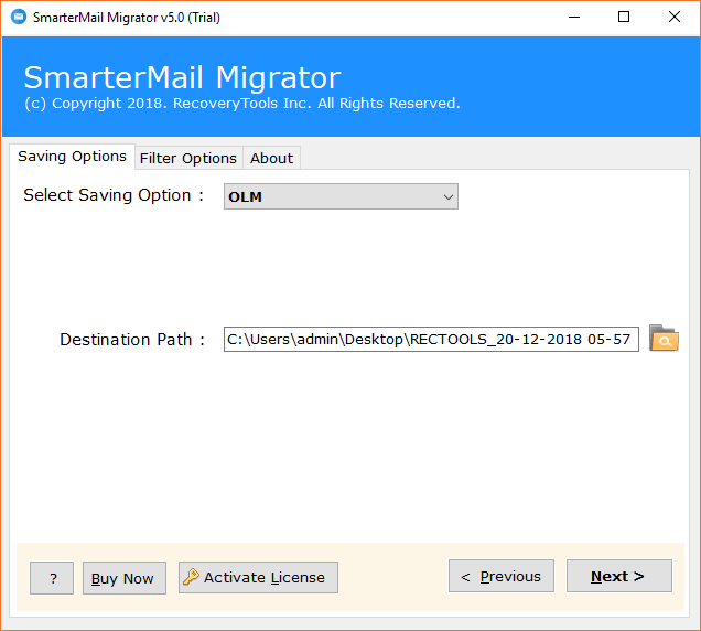 Convert SmarterMail Server to OLM