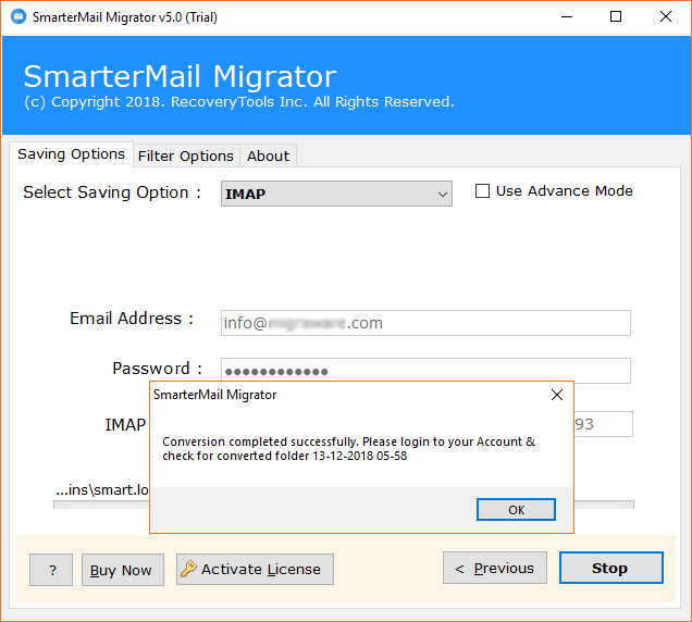 SmarterMail to cPanel conversion