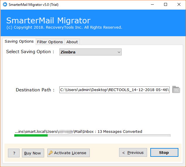 SmarterMail to Zimbra migration