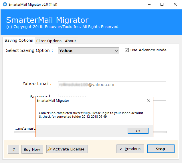 Switch SmarterMail to Yahoo Mail