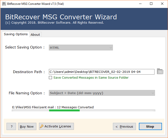 convert outlook msg file to html