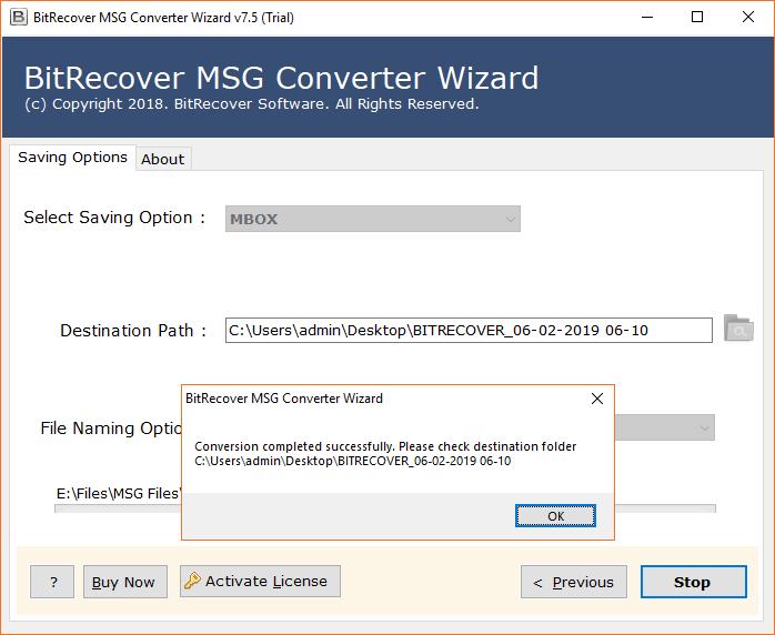 export outlook messages to mbox format