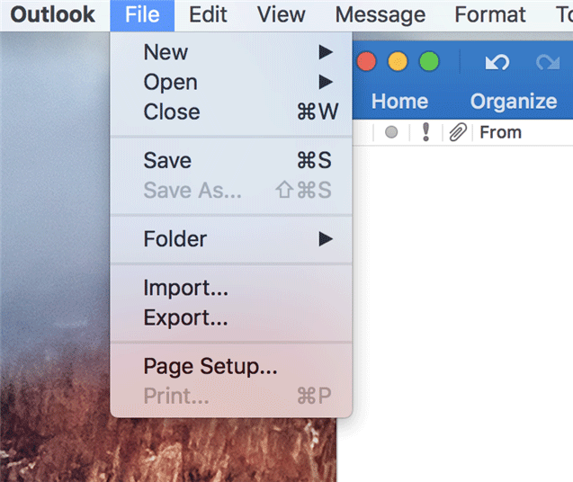 import a .olm file into outlook 2016 for mac from outlook for windows