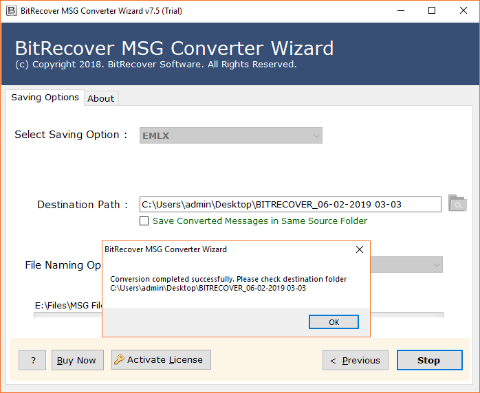 migrate outlook msg files to emlx