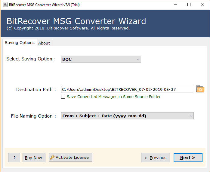 msg to word converter