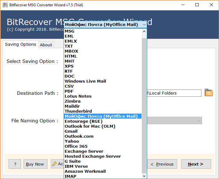 select MyOffice Mail