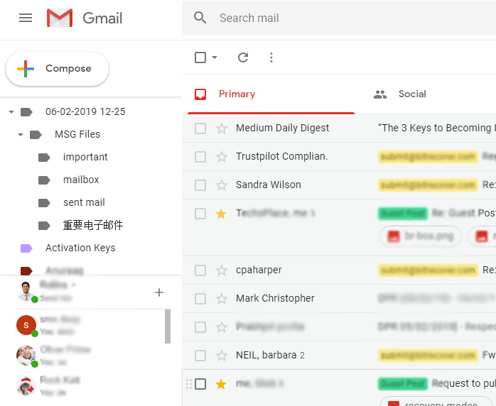 Sign in to the Gmail