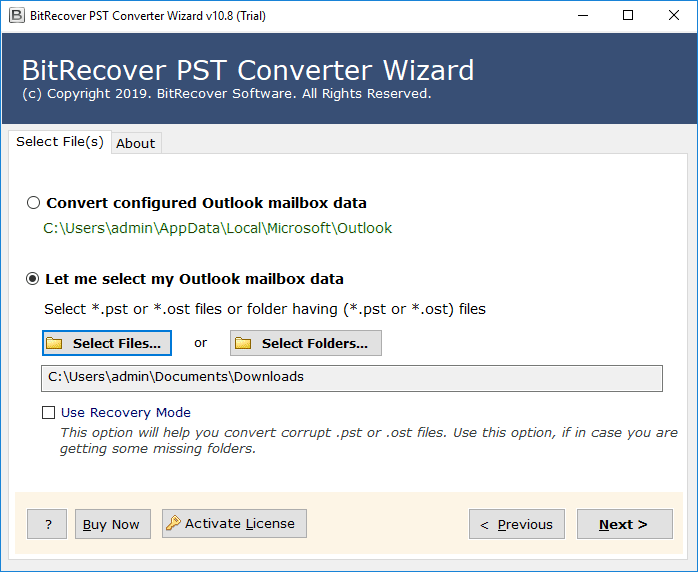 add path to convert pst to imap