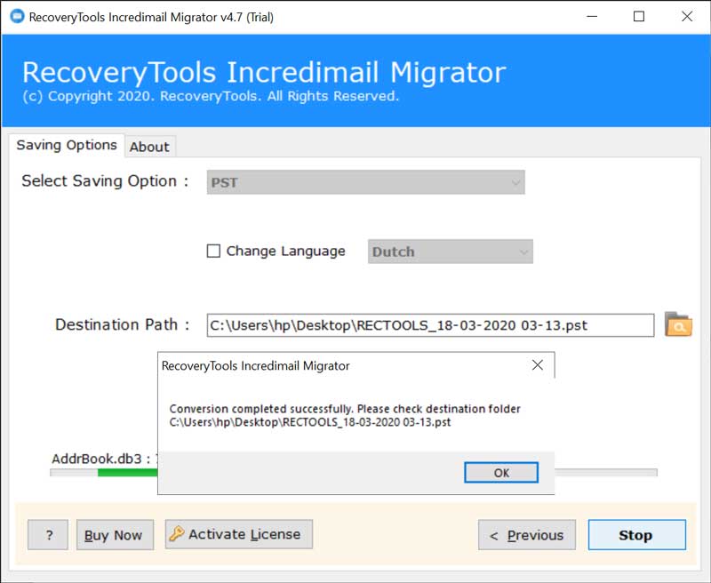 IncrediMail to PST migration