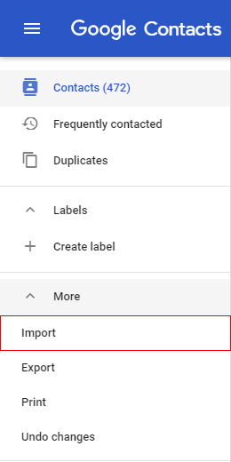 Import option