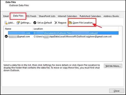 Open File Location